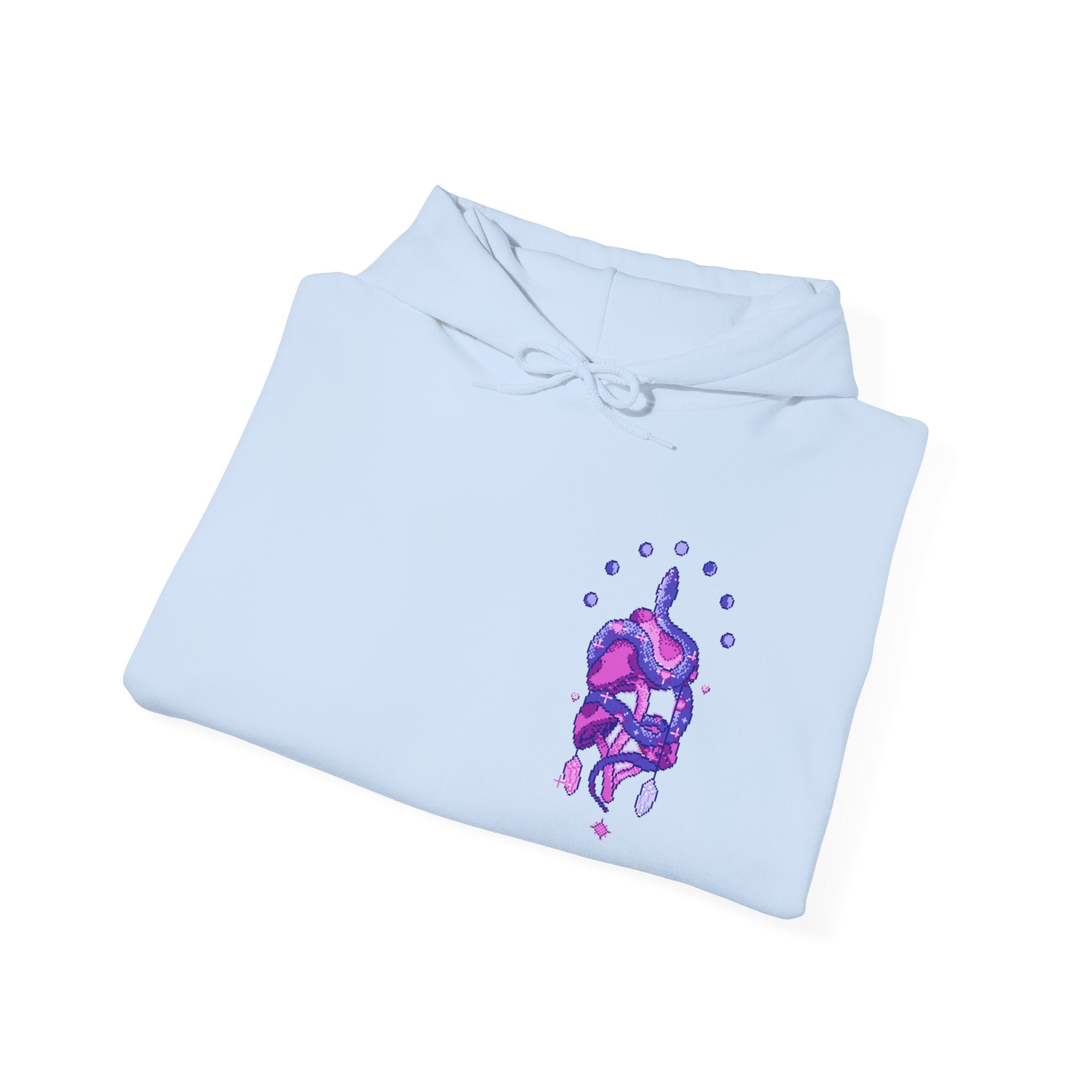 Hoodie — Neon Dream Skull Graphic Pullover