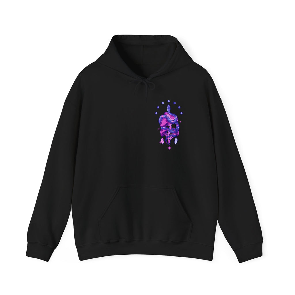 Hoodie — Neon Dream Skull Graphic Pullover
